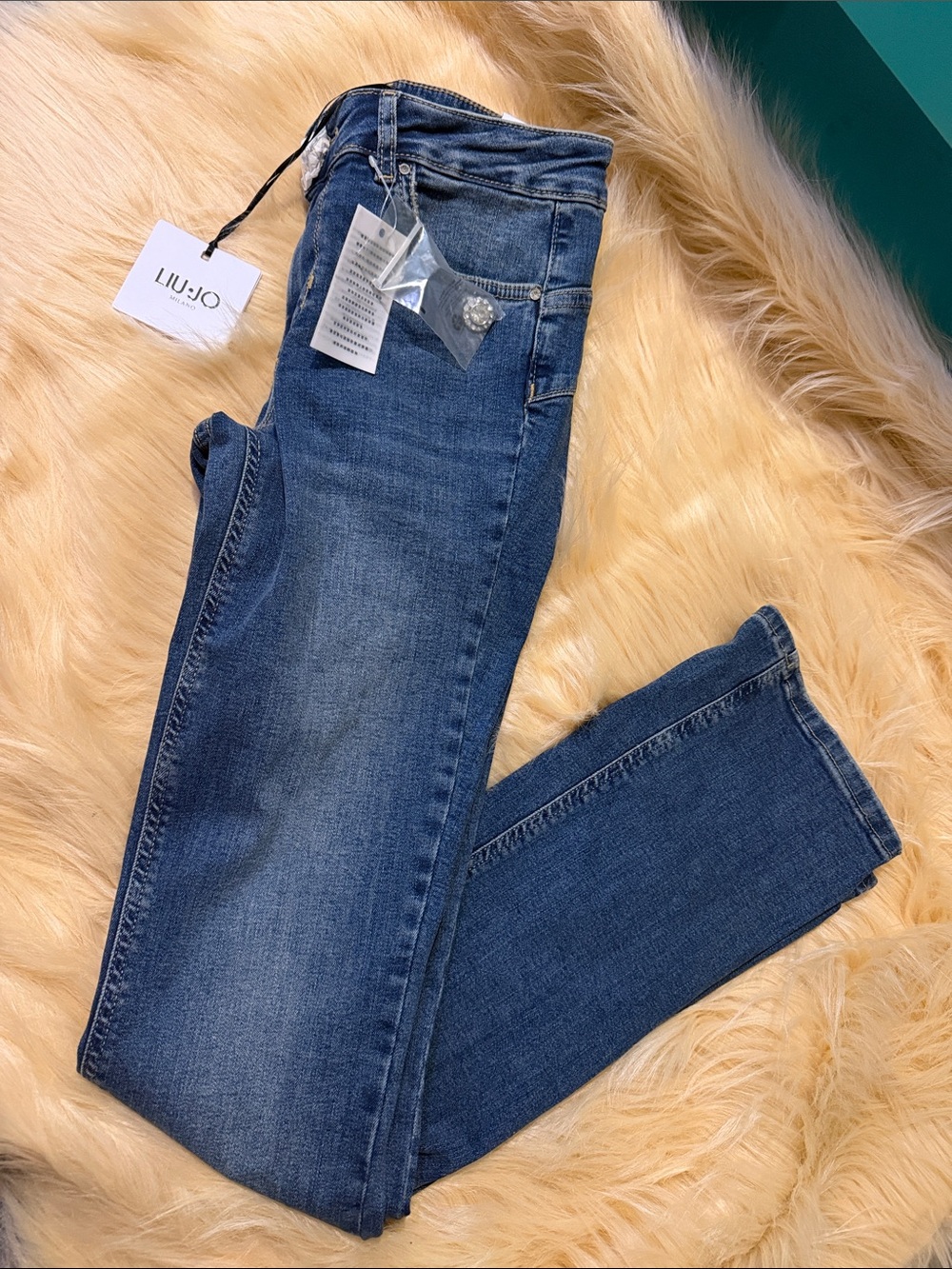 Liu Jo Mid-Blue Straight Leg Jeans size W28